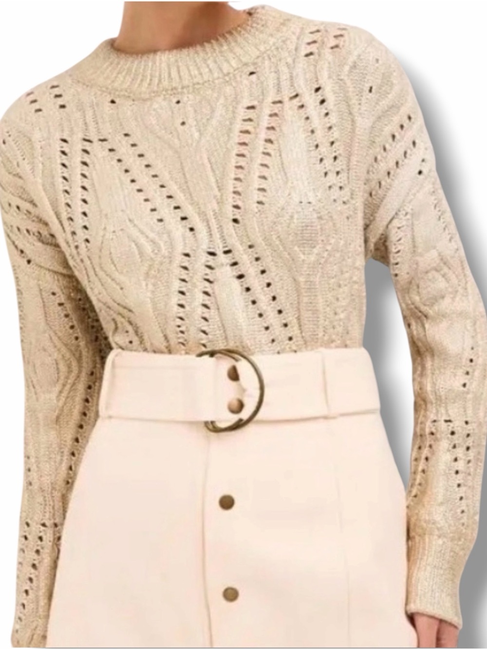 Marie Oliver Maxine Sweater in Chrome Gold Size XS